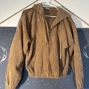 Brown Corduroy Women's Jacket